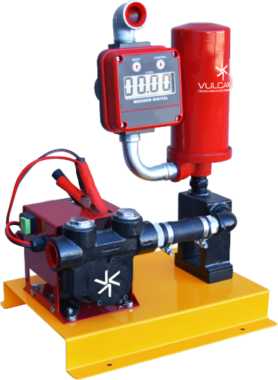 Imagen de ELECTROBOMBA 12V PARA DIESEL CON BASE, FILTRO Y CUENTA LITROS