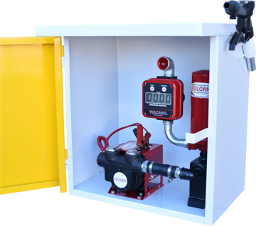 Imagen de ELECTROBOMBA 12V PARA DIESEL CON GABINETE, FILTRO Y CUENTA LITRO Y PISTOLA VERTEDORA