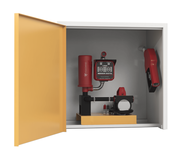 Imagen de ELECTROBOMBA 12V PARA DIESEL, CON GABINETE, FILTRO Y CUENTA LITROS