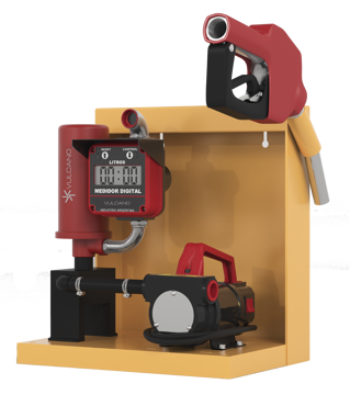 Imagen de ELECTROBOMBA 220V PARA DIESEL CON FILTRO, CUENTA LITROS Y MANGUERA