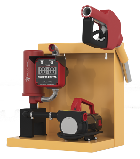 Imagen de ELECTROBOMBA 220V PARA DIESEL CON FILTRO, CUENTA LITROS Y MANGUERA